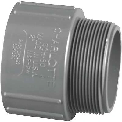 Schedule 80 PVC Adapter, Male, 2 In.