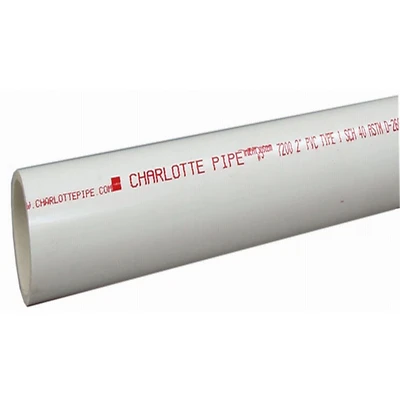 Charlotte Pipe - Schedule 40 PVC DWV Pipe, 1-1/2-In. x 5-Ft.