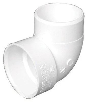 Charlotte Pipe 1-1/2-in dia PVC Schedule 40 Vent Elbow Fitting