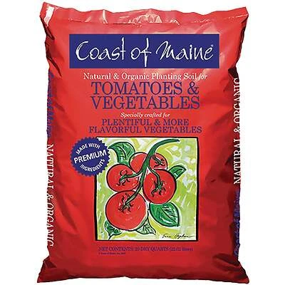 Coast of Maine TV3500 Organic Planting Soil for Tomatoes & Vegetables, 20 Qt.