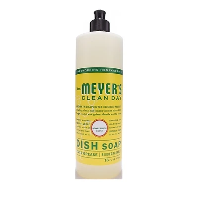 Mrs. Meyer's 17423 Dish Soap, 16 oz, Liquid, Floral, Colorless