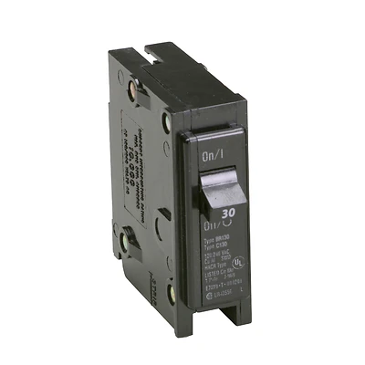 Eaton BR130 Single-Pole Circuit Breaker, 30A, 120/240V
