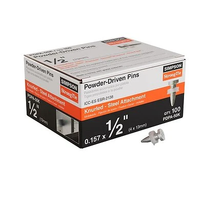 1/2 In. Structural Steel Fastening Pin Pdpa-50k (100-pack)