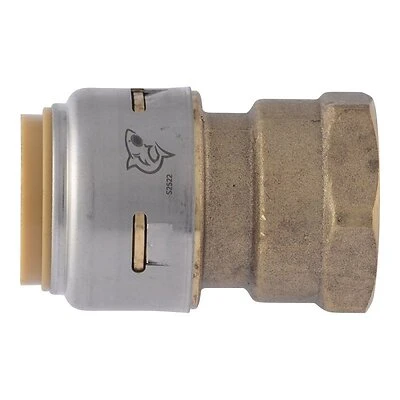 Push-Fit Pipe Connector, Lead Free, 3/4 x 3/4 In. FIP