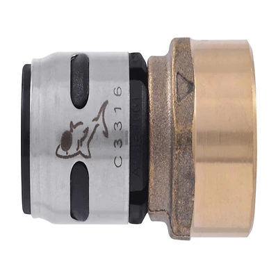 SharkBite EvoPEX Female Connector, 1/2 In. Push x 1/2 In. FNPT
