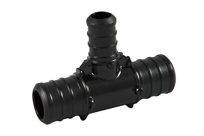 SharkBite UP412A5 PEX Barb Tee, Poly Alloy, 3/4 x 3/4 x 1/2 In., 5-Pk.