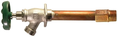 Frost Free Wall Hydrant, Lead-Free, 1/2 MPT x 1/2 In. Female Copper Pipe Inlet x 8 In.