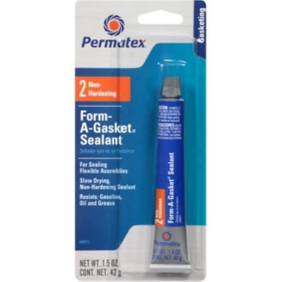 Permatex Form-A-Gasket 80015 Sealant, Black, 1.5 oz Tube, Paste, Alcohol