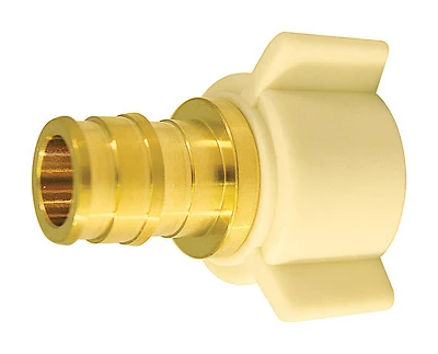 Apollo EPXFA12S Brass PEX Swivel Adapter, 1/2 In. x 1/2 In.