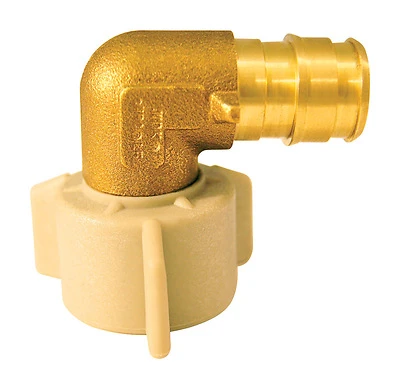 Apollo EPXFE12S PEX-A Elbow, 1/2 In. Barb x 1/2 In. FNPT, 90 Degree