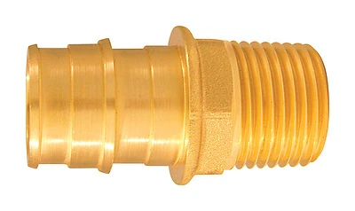 Apollo EPXMA3412 Brass Insert Fitting, 3/4 In. MIP x 1/2 In. PEX-A Adapter