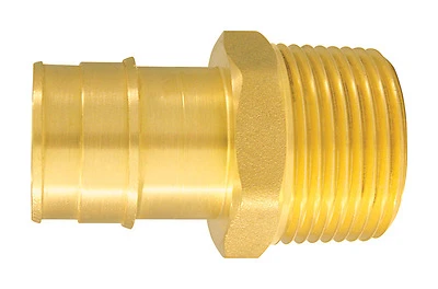 Apollo EPXMA11 Brass PEX Adapter, 1 In. Barb x MNPT