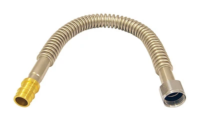 Apollo EPXCSST18 Water Heater Connector, 3/4 In. Barb x 3/4 In. FNPT, 18 In.