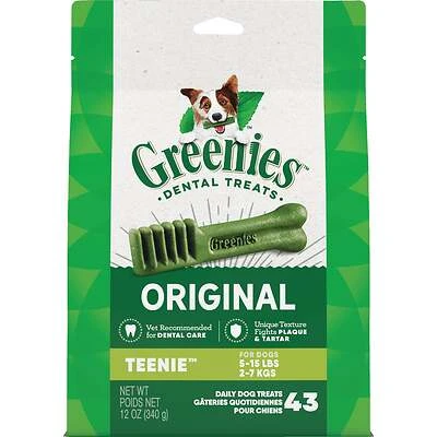 Dog Dental Chew Treats for Teenie Dogs, 12 oz.