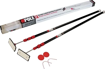 10 Ft. Spring-loaded Dust Containment Poles, 2-pack With Gripdisks, Model Zp2