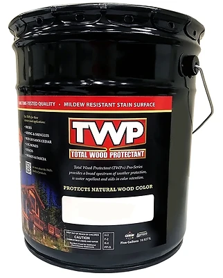 Exterior Wood Stain, Pecan, 5-Gallons