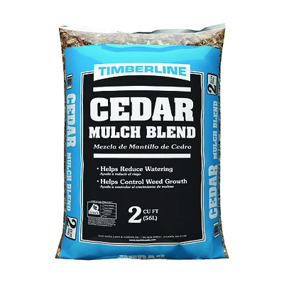 Timberline 52055477 Cedar Mulch, Shredded, 2 Cu. Ft.