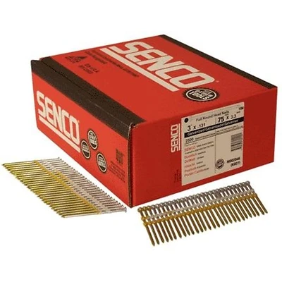 3 In. 16 Ga. Angled Strip Hot-dip Galvanized Framing Nails 20 Deg 2,500 Pk