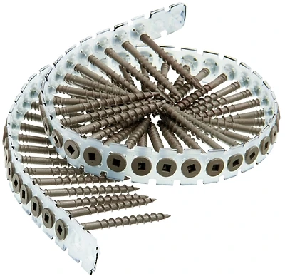 DuraSpin Collated Wood Screws, #8 x 2 In., 1,000-Ct.