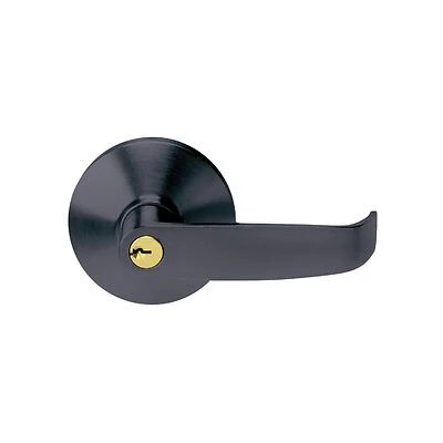 Exit Device Entry Lever Trim, Matte Black