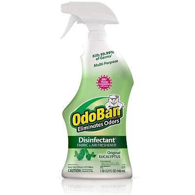 Odoban 910061-Q6 Ready-to-Use Disinfectant, 32 oz Trigger Sprayer, Liquid, Eucalyptus, Floral Alcohol