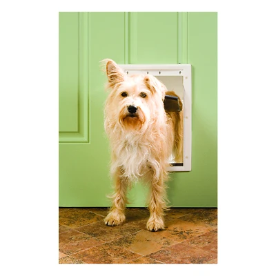 PetSafe PPA00-10959 Pet Door, White Plastic, Medium