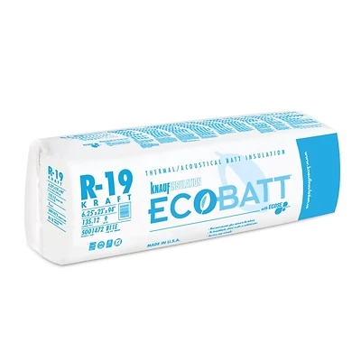 Knauf R-19 Kraft Faced Fiberglass Insulation Batt 23 In. X 94 In. (9 Count, 135.13 Sq. Ft.)