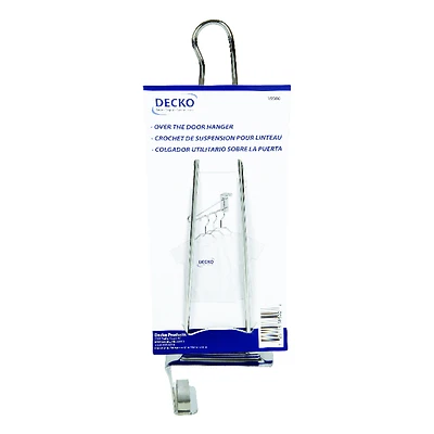 Decko 38500 Door Clothes Hanger, Adjustable, Chrome-Plated, 14-In.