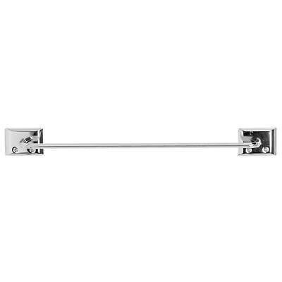 Decko 38170 Chrome Towel Bar, 24 In. L, Steel, Surface Mount