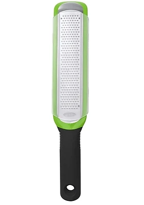 OXO Good Grips 11215400 Etched Zester, Stainless Steel, Bright Green