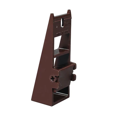 Amerimax T1539 Fascia Fixer, Vinyl, Brown, for 5-6 In Gutters