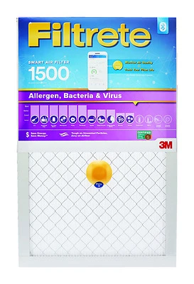 Filtrete S-2000-4 Smart Bluetooth Air Filter, 16x20x1 In., MERV 12, 1500 MPR