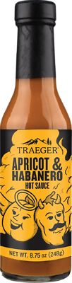 Traeger HOT003 Apricot Habanero Hot Sauce, 8.75 oz.
