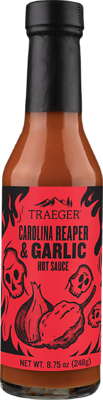 Traeger HOT004 Carolina Reaper Hot Sauce, Garlic Flavor, 8.75 Oz