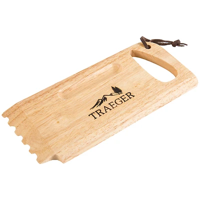 Traeger BAC454 Wood Grill Scrape, 4.72 In. Blade, Rosewood Handle