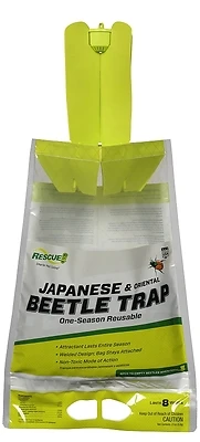 Rescue JBTZ-DB12 Beetle Trap, Floral Bag, 10,890 sq-ft Coverag