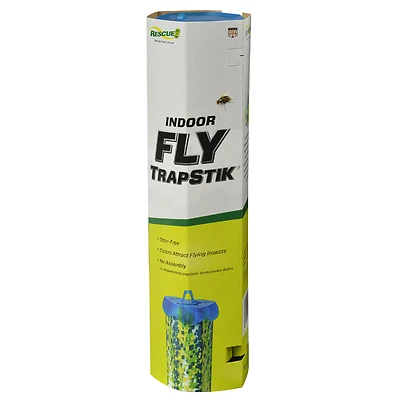 Rescue TrapStik TSF-BB8 Fly Trap, Solid, Clear/White