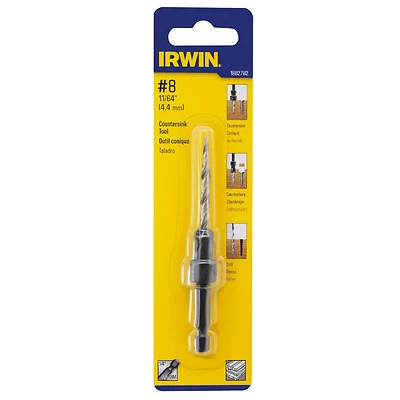 Irwin 1882782 Countersink Bit, #8 Wood, 11/64 In. Dia