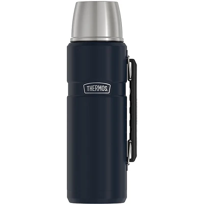 Thermos SK2010MDB4 Stainless King Vacuum Bottle, 40 Oz, Matte Blue