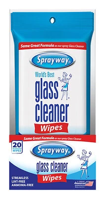 Sprayway COLORmaxx SW199R Cleaning Wipe, 20 ct Pouch, Liquid
