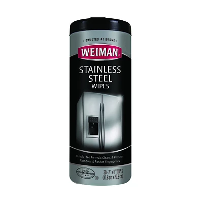 Weiman 92 Stainless Steel Wipes, 8 in L, 7 in W, Fresh