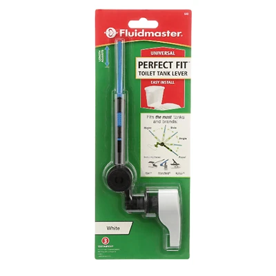 Fluidmaster 640 Perfect Fit Toilet Tank Lever, Plastic, White