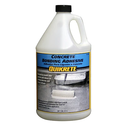 Quikrete 990201 Concrete Bonding Adhesive, White, 1-Gal. Bottle