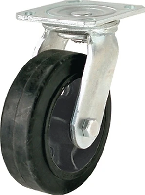 6 In. Mold-on Rubber Swivel Caster 410 Lb Load Capacity 1 Pk Model 9493