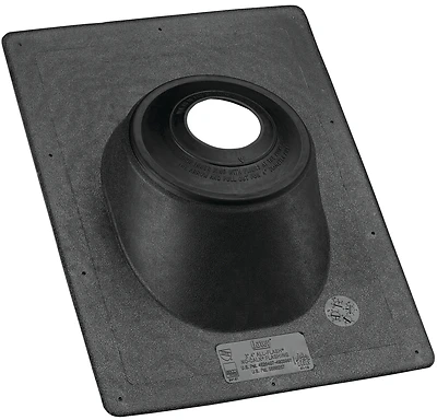 Oatey 11919 No-Calk Base Roof Flashing, Thermoplastic, 1-1/2 - 3 In.