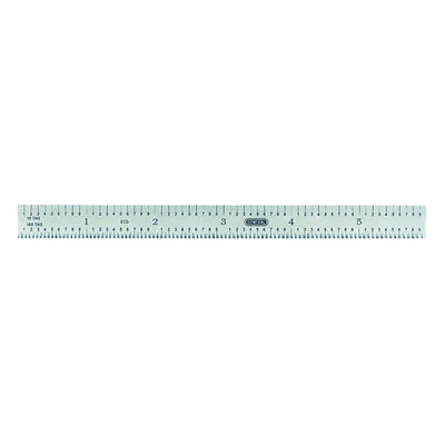 General Tools 616 Precision Ruler, Flexible Stainless Steel, 6 In.