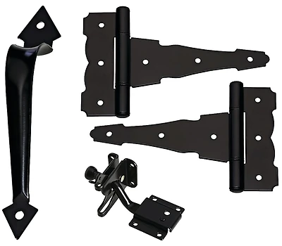 National Hardware N343-467 Gate Kit, Black Steel, 1-Piece