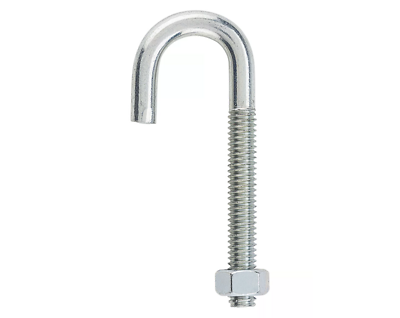 National Hardware N246-819 J-Bolt with Hex Nut, 5/16 x 3 In., Zinc-Plated Steel