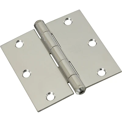 National Hardware Stainless Steel Square Corner Door Hinge, 3-1/2 In.