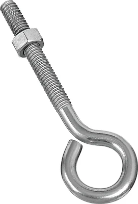 National Hardware N221-598 Eye Bolt with Nut, Stainless Steel, 1/4-20 x 3 In.